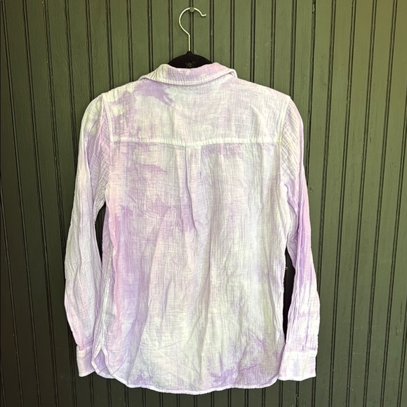 J. Crew Lavender Tie-Dye Shirt - Picture 3 of 3